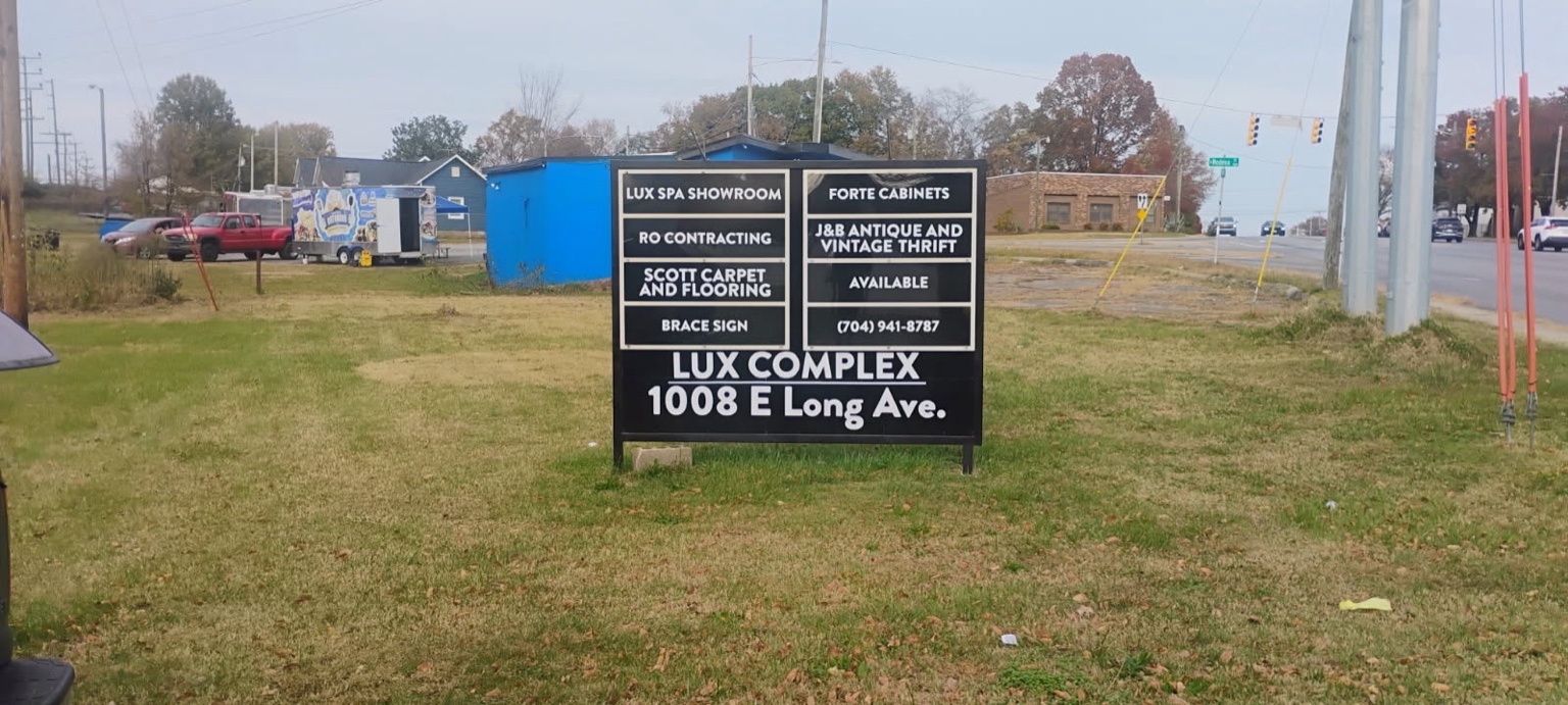 Main roadside Lux Complex sign
