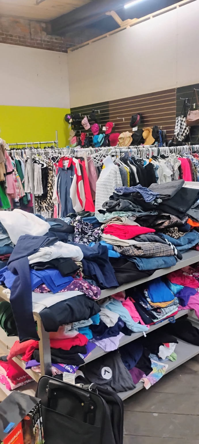 Additional thrift store clothing selection